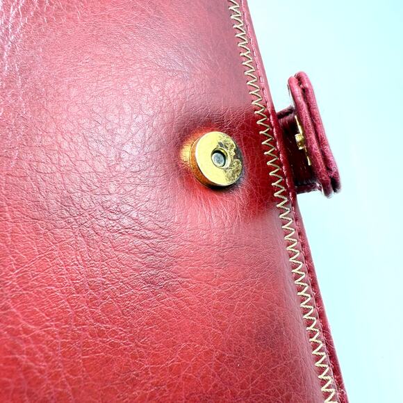 Franklin Covey Faux Leather Padfolio Dark Red Burgundy Portfolio Planner Cover - Picture 8 of 8